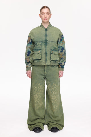 Les Benjamins - DENIM OVERSIZED BOMBER 004
