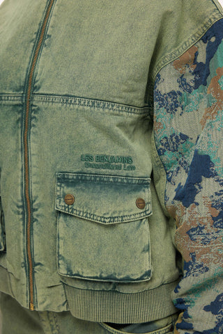 Les Benjamins - DENIM OVERSIZED BOMBER 004
