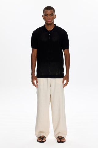 Les Benjamins - KNIT POLO TEE 002