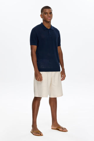 Les Benjamins - KNIT POLO TEE 003