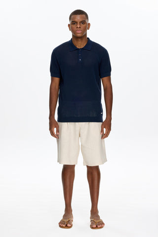 Les Benjamins - KNIT POLO TEE 003