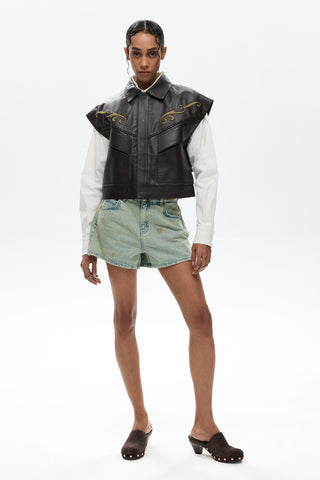 Les Benjamins - LEATHER VEST 101